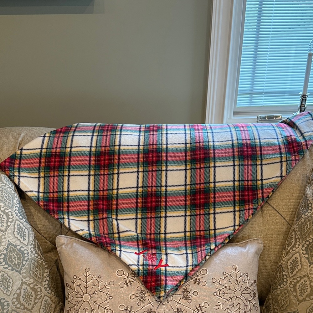 Talbots Plaid “Joy” Blanket NWOT